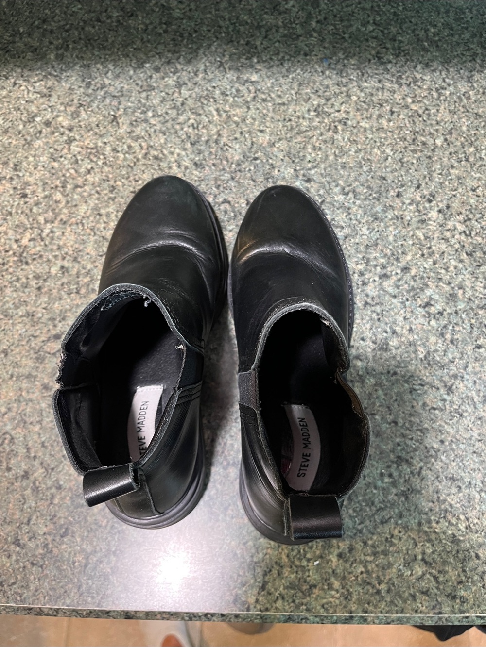 Steve Madden Black Boots - Classic Slip-On Style - Picture 5 of 10